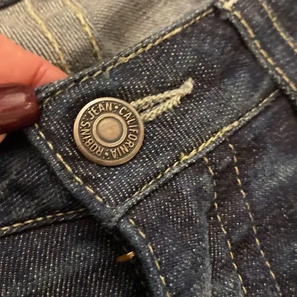 Robin's Jean Dark Blue Denim with Silver Button, size 29 - Picture 2 of 10